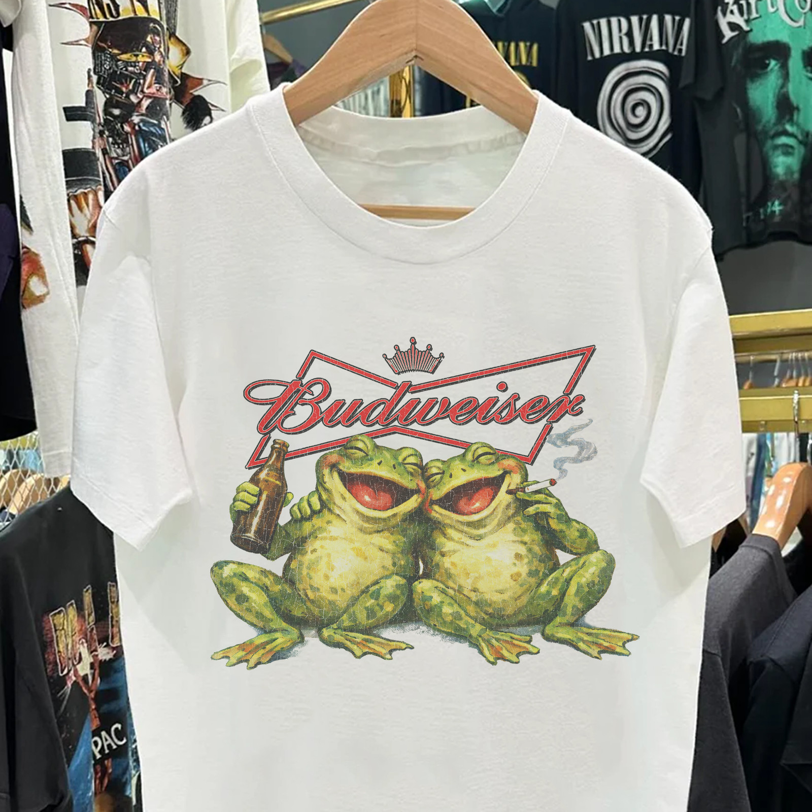 Two Frogs Aged T-Shirt White M gallery