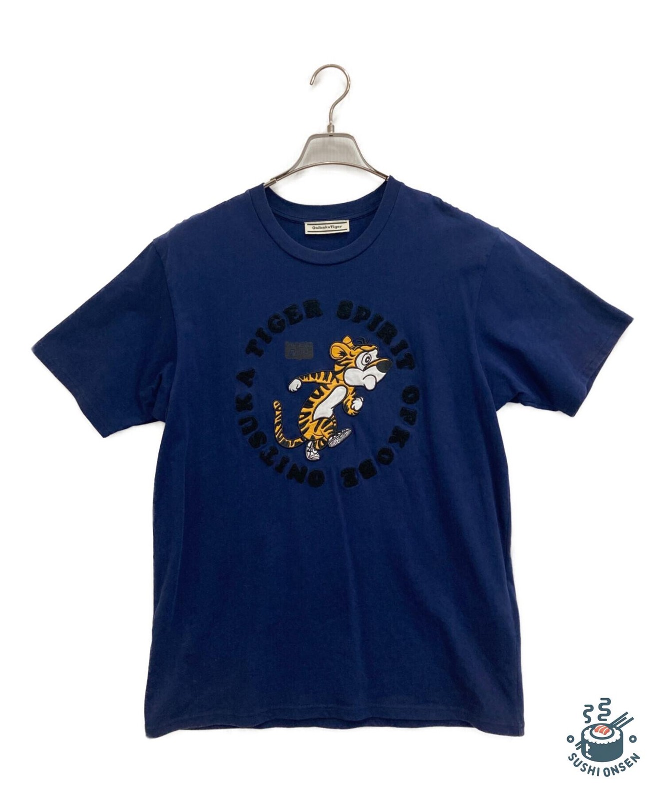 Onitsuka Tiger Graphic T-shirt Size: XL Navy Men 2183B179 gallery
