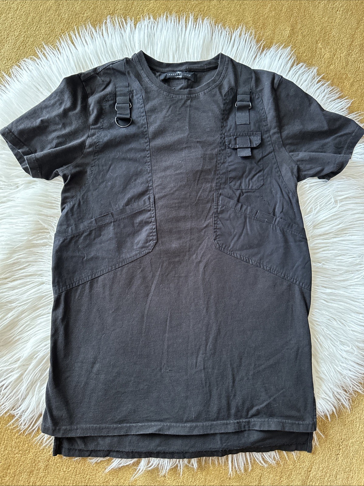 Jordan Craig T-Shirt Mens Large Legacy Edition Black Buckle & Pockets Accents