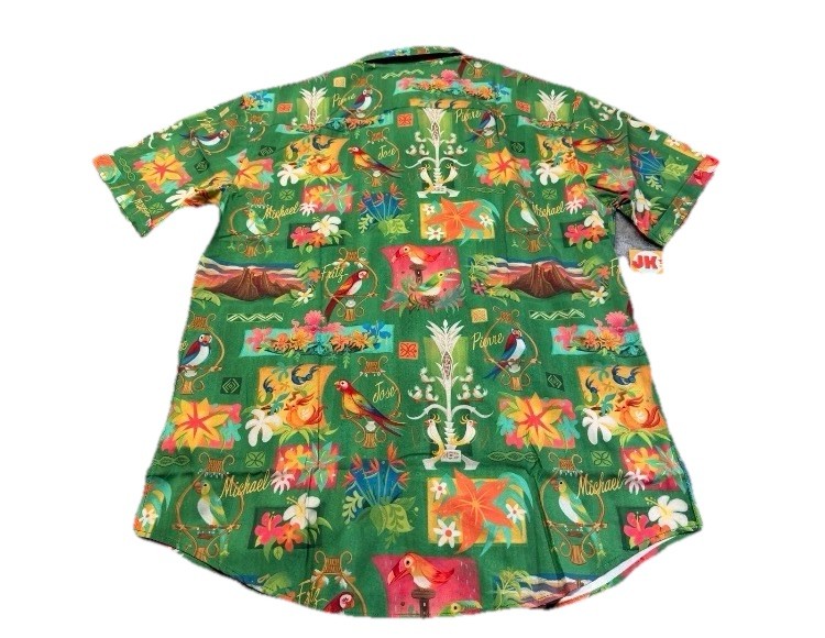 NWT New Mens LARGE Disney Parks RSVLT Enchanted Tiki Room Button Down Shirt gallery