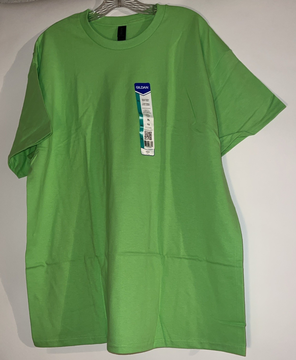 Gildan Mens G500 Solid Heavy Cotton Plain Short Sleeve Green Casual Fit T-Shirt gallery
