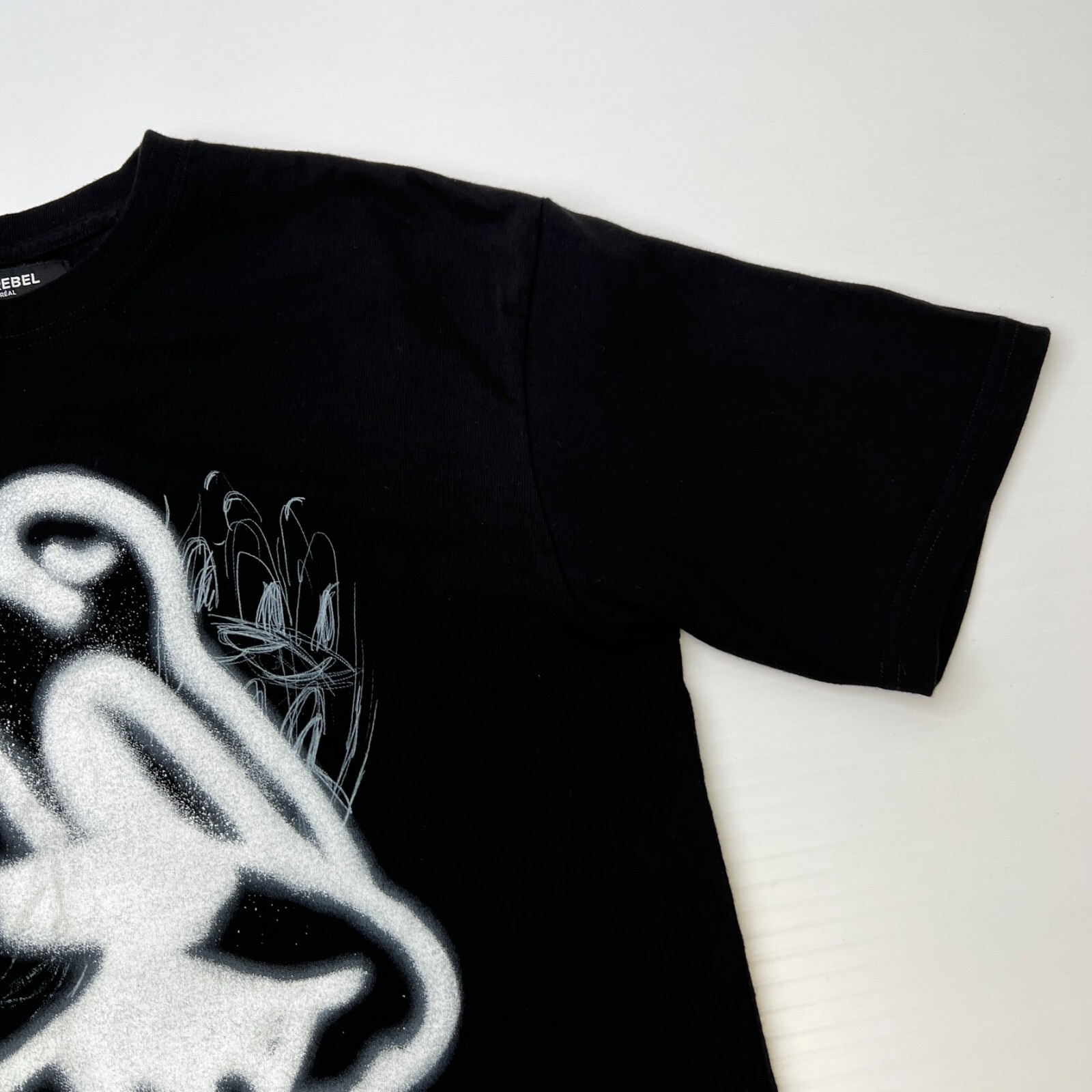 Domrebel Shirt Men Medium Graffiti Sketch Street Graphic Fire Work Party Core Go gallery