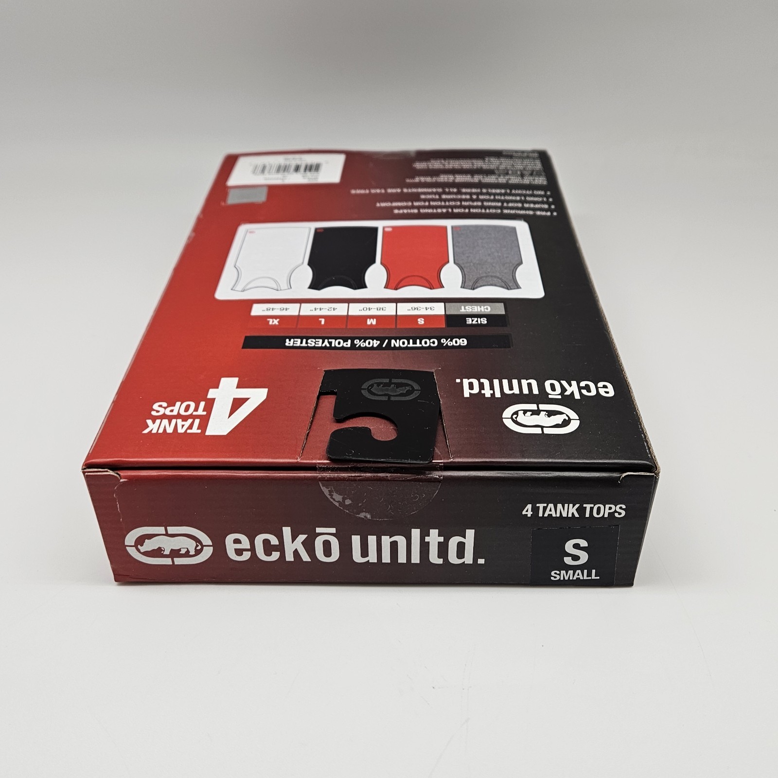 ECKO UNLTD 4Pk Men S-XL Cotton Logo Ribbed Tanks A Shirts Gray Black White Red gallery