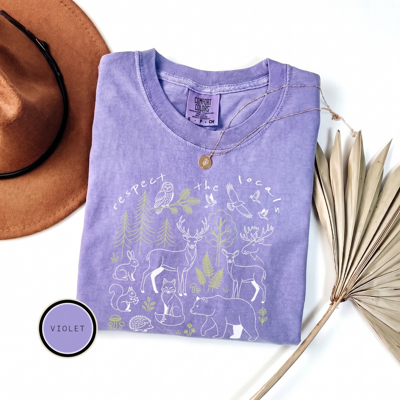 Comfort Colors Respect The Locals Shirt, National Park Tee, Camping T-Shirt gallery