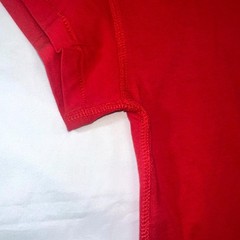 Rhude Reverse Tee Shirt Mens Extra Small Red Crew Neck Embroidered Logo Cotton