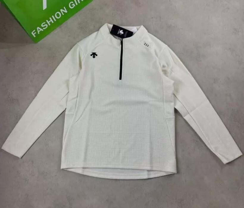 Descente Half Zipper Quick Drying Huagefu Long Sleeves T-shirt gallery