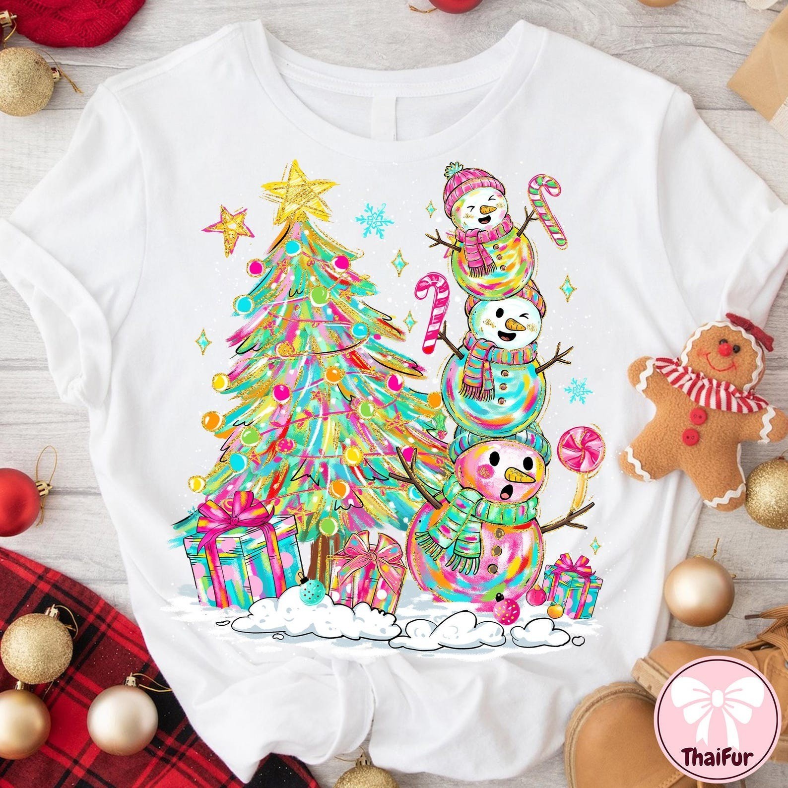 Christmas Snowman Tree Merry Christmas Shirt Christmas Holiday Gift Lovers