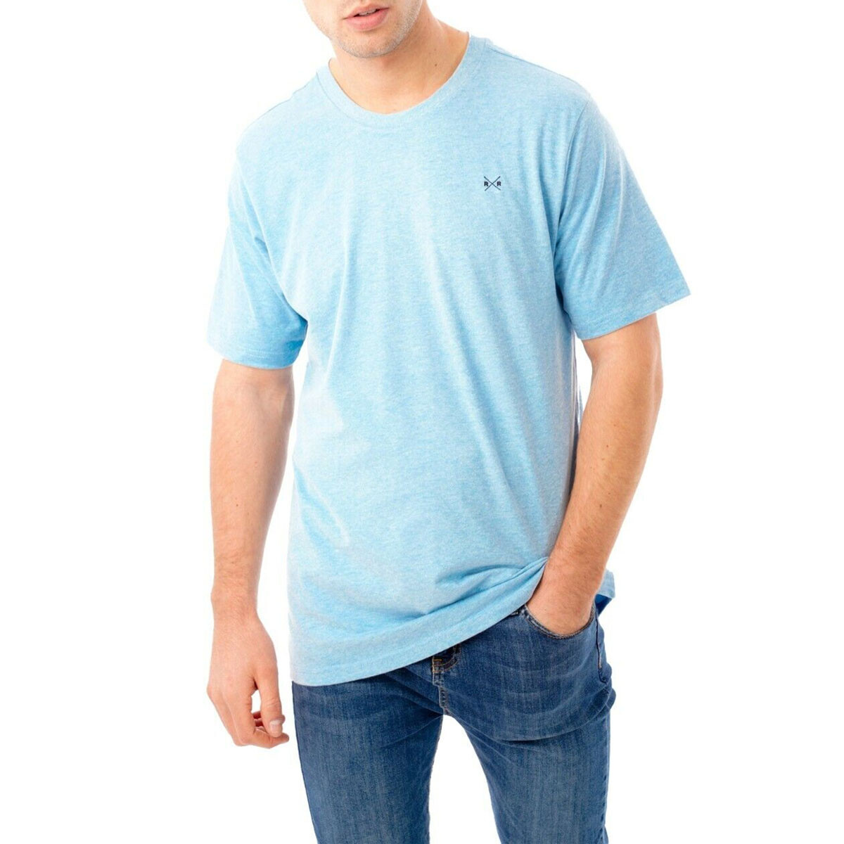 Mens T-shirt Short Sleeve Shirt Crew Neck Plain Casual Top Tee Size S-XXL gallery