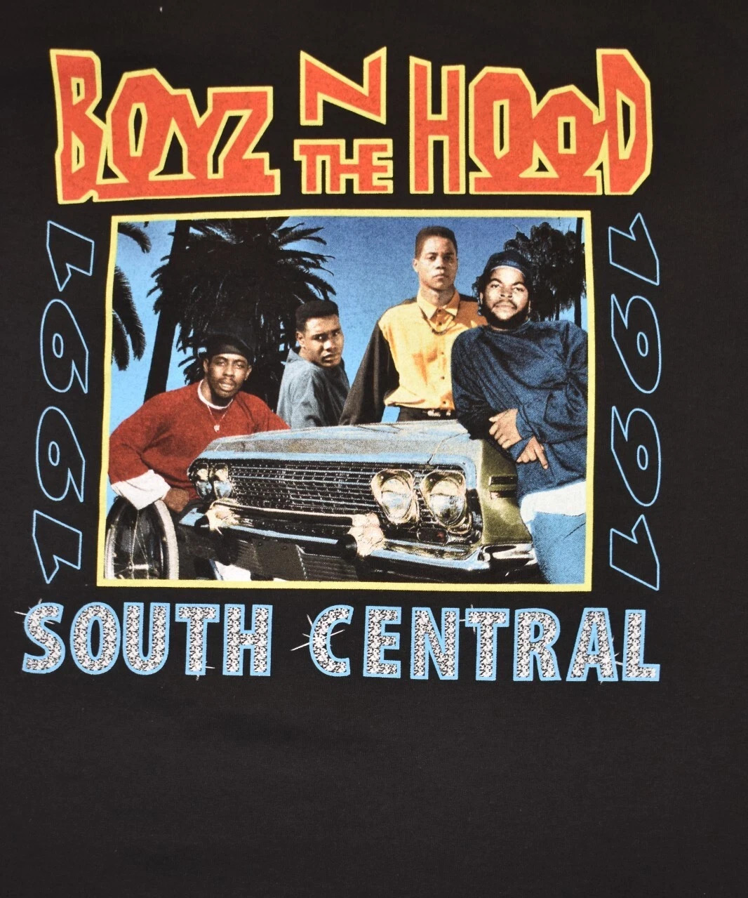 Hybrid Boyz N The Hood Mens South Central 1991 Movie Graphic Black Shirt New M,L gallery