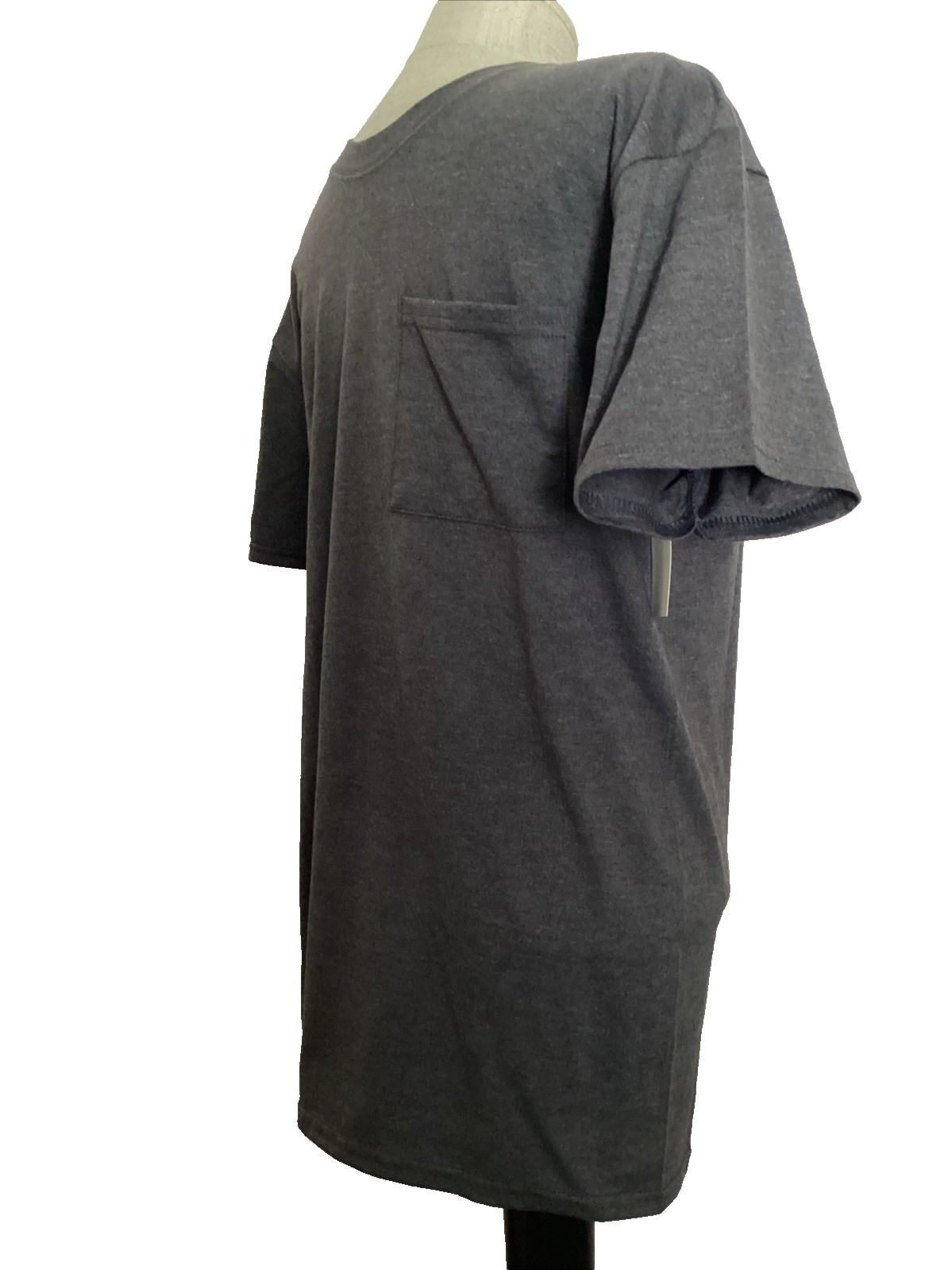 ATHLETIC WORKS Breathable Gray Short Sleeve Crew Neck Pocket T-Shirt Sz M* gallery