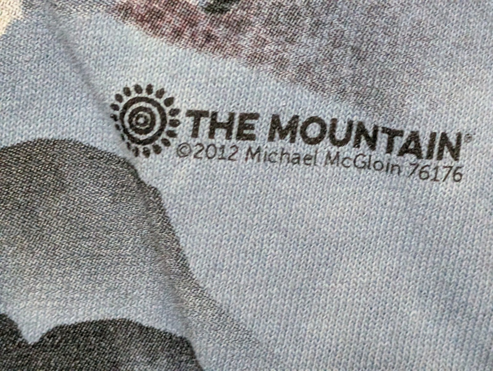 The Mountain Mens T-shirt Blue Patriotic Wolf Pack New Logo XL #6631 gallery