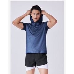Men’s High Stretch Breathable Clothes Moisture Wicking Running Fitness T-Shirt