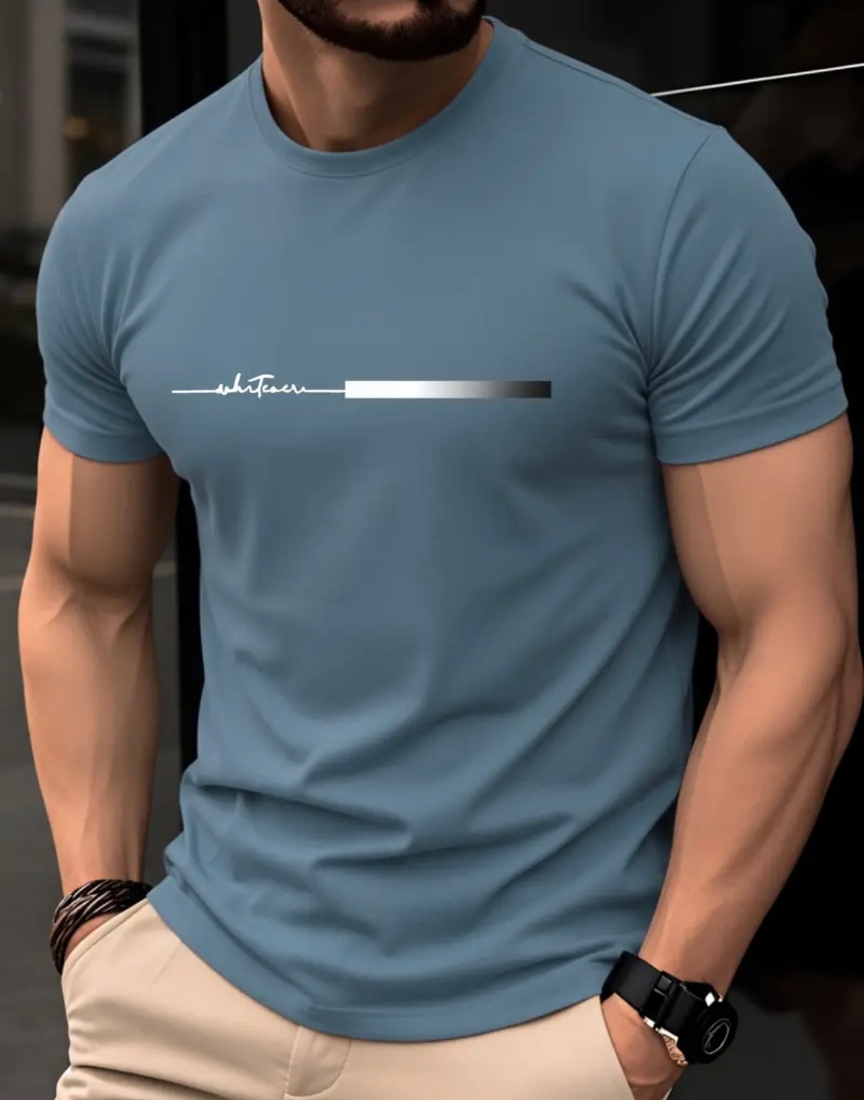 Men’s 100% Cotton T‑Shirt Soft Breathable Casual Top gallery