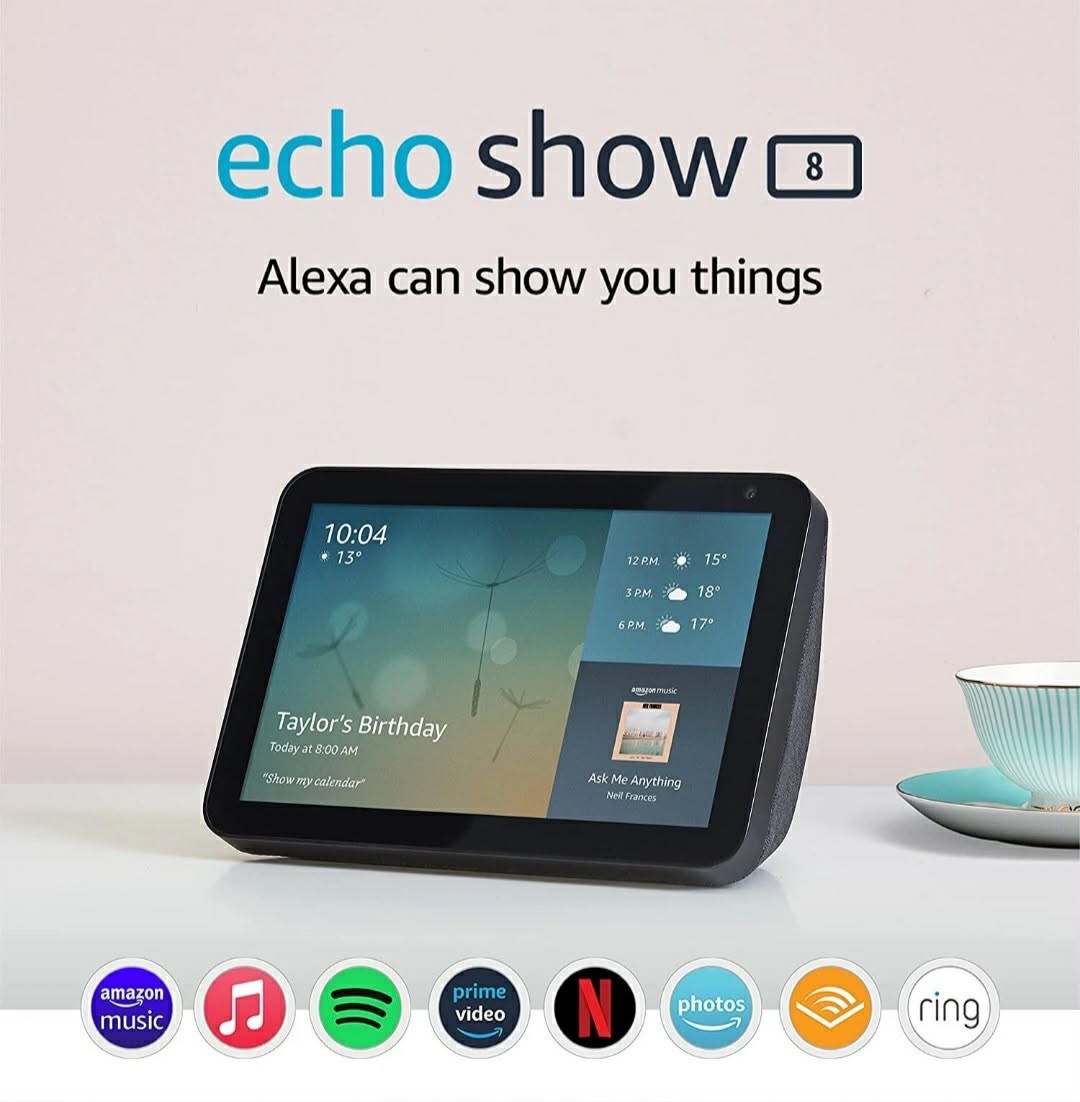 Amazon Echo Show 8 with Alexa 1st Gen 8 inch HD Smart Display Sandstone