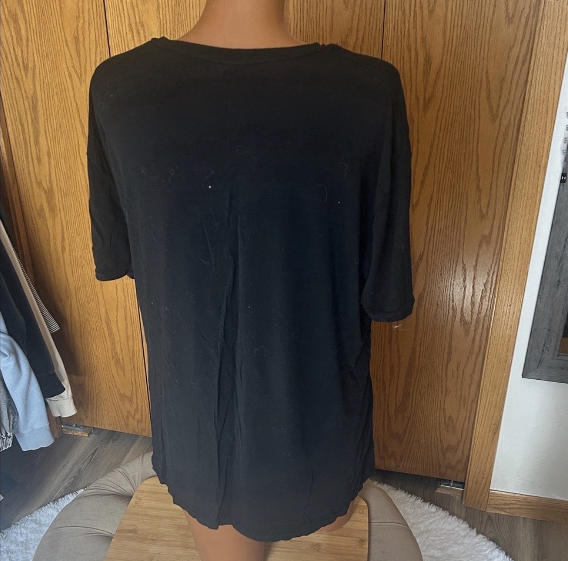 Black Graphic Print "HAVE A WILLIE" Crew Neck Short Sleeve T-Shirt Jersey L gallery