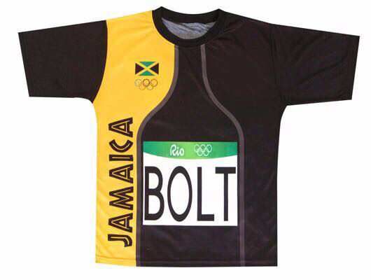 Men's Usain Bolt Rio Jersey - Jamaica Flag - T-Shirt for Sports gallery