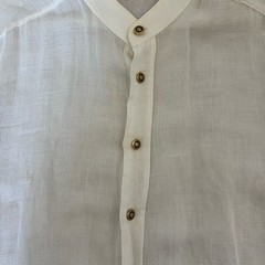 Vintage Versace Classic V2 Mandarin Henley Collar Shirt Miami Vice SZ L