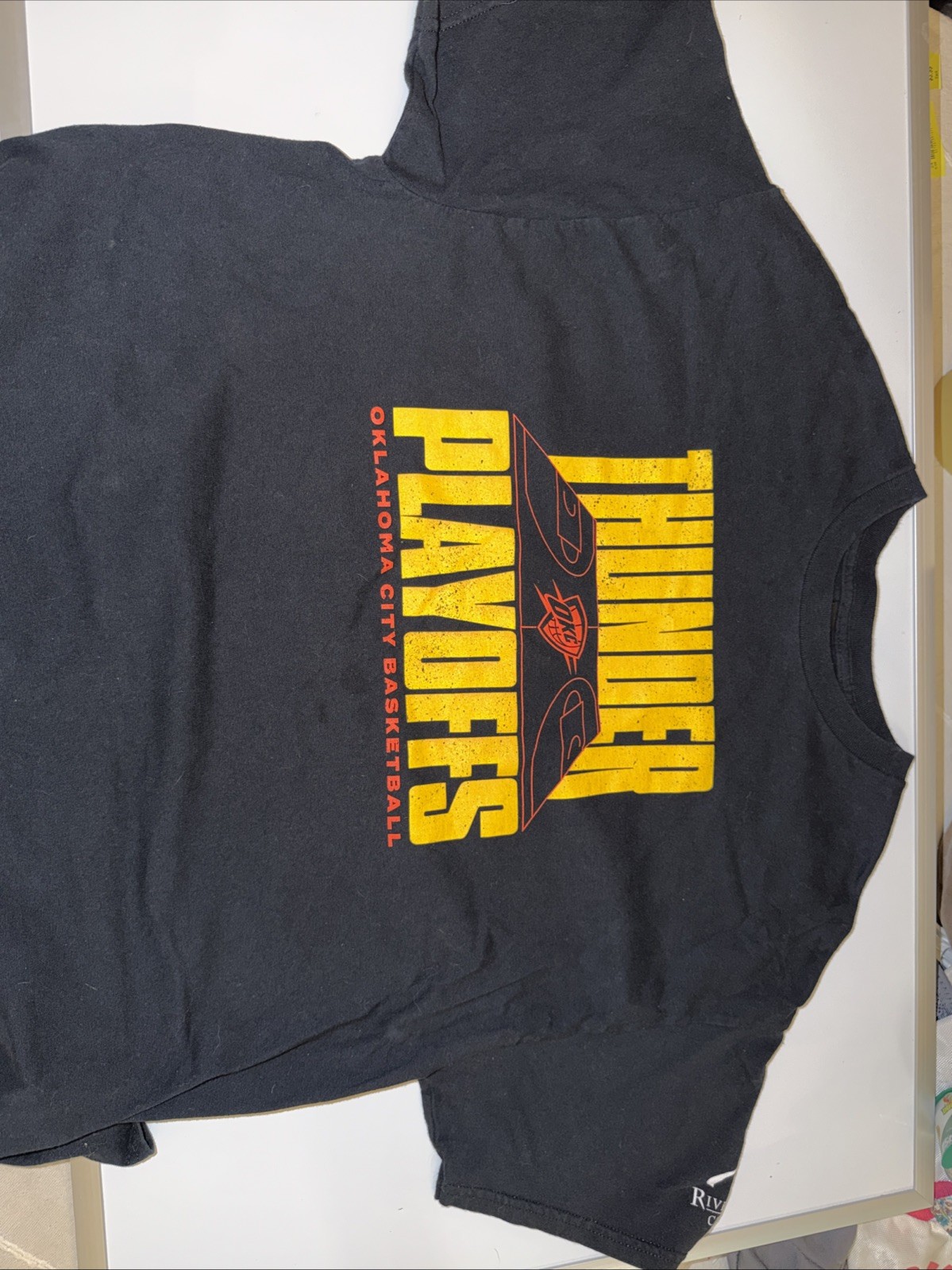 2025 NBA Playoffs Series 2 Game 2 OKC Thunder Shirt Mens Black XL gallery