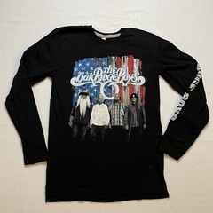 The Oak Ridge Boys Shirt Men’s Medium Long Sleeve Double Sided Black Patriotic
