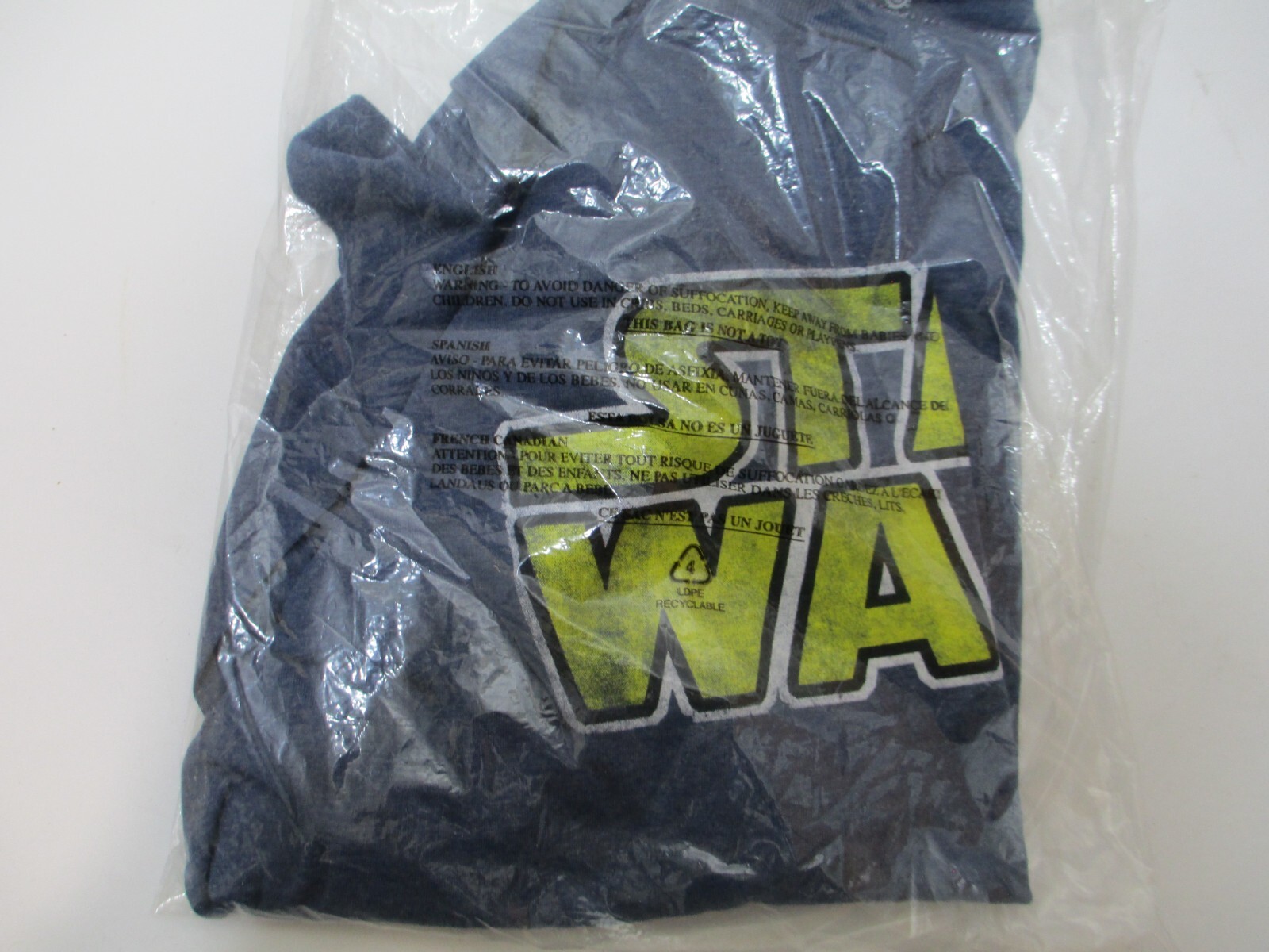 Star Wars T-Shirt Classic Logo Size Medium Lightweigh Blend Material Blue NEW gallery