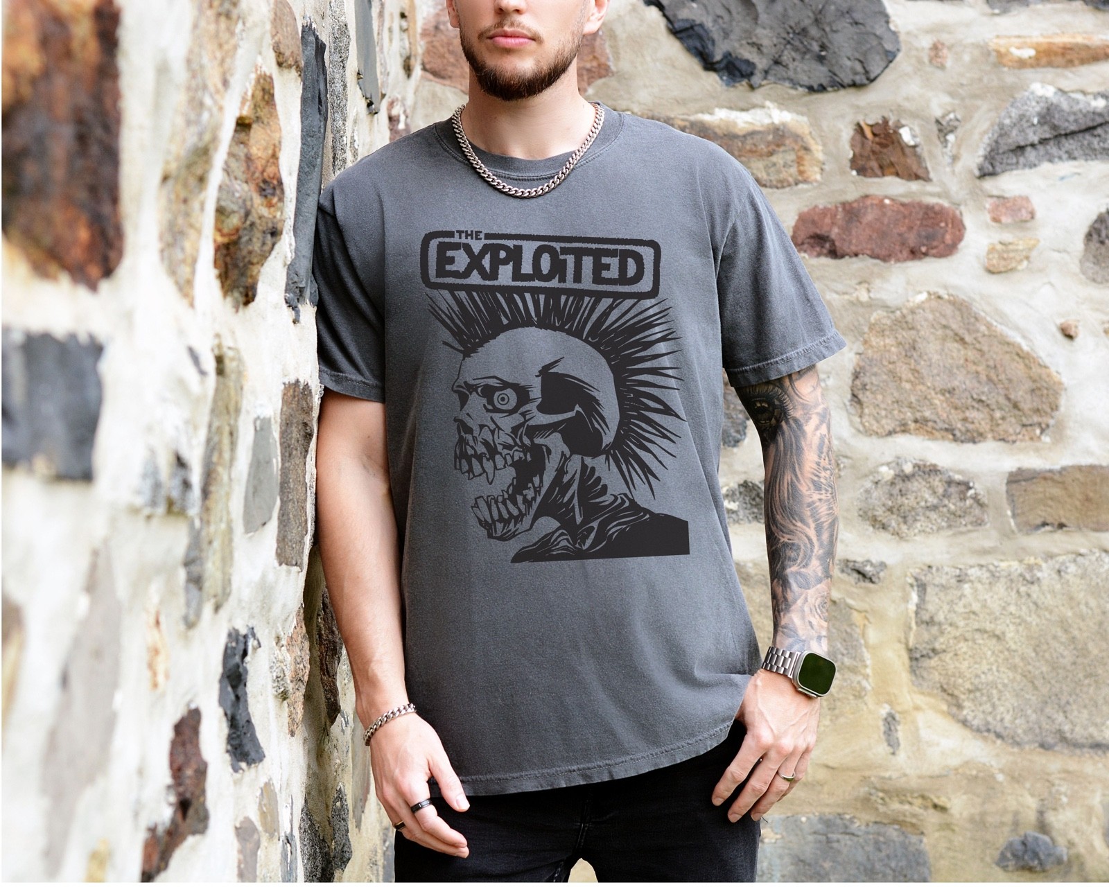 The Exploited T-Shirt Scottish Punk Rock Band on Premium Comfort Colors Tee