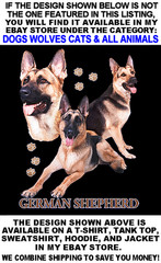 Beautiful German Shepherd Dog Custom Show Dog Art Style Dog T-shirt 803