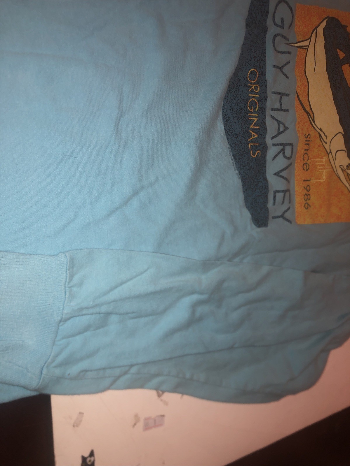 Guy Harvey Marlin Graphic T-Shirt Small Blue Fishing Logo Saltwater Ocean C1 gallery