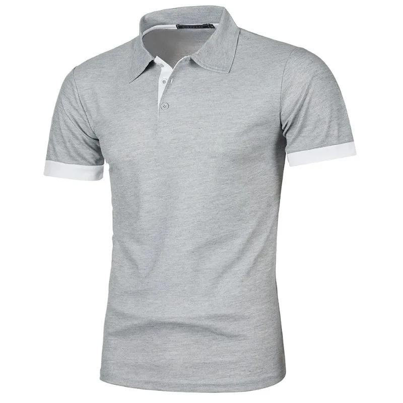 Summer Mens Short Sleeve Polo Shirts Lightweight Lapel Streetwear Breathable . gallery