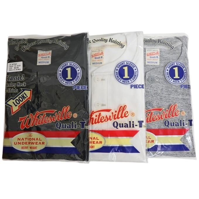 WHITESVILLE Lot No. WV79681 WHITESVILLE HENLEY NECK PACK T-SHIRT Japan New gallery