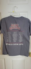 Large Gray And Red Luke Combs World Tour Graphic T Shirt #Country