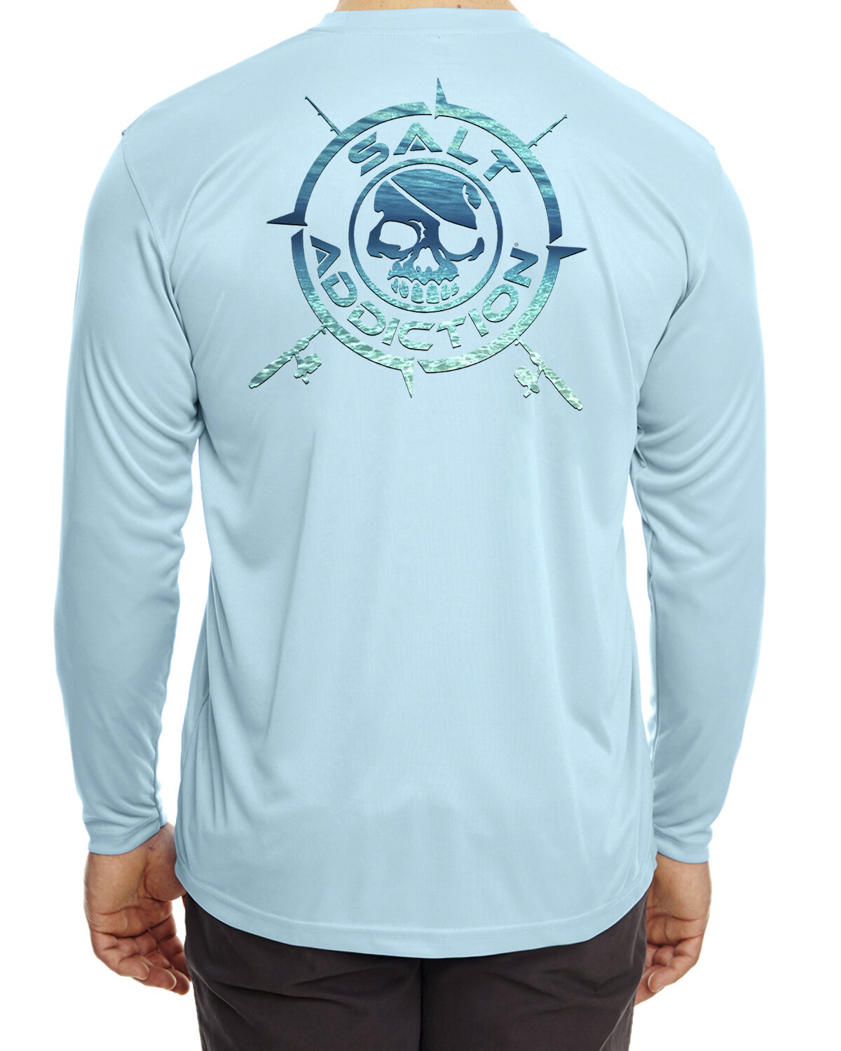 Salt Addiction t shirt Saltwater microfiber fishing long sleeve 30+ UPF UV