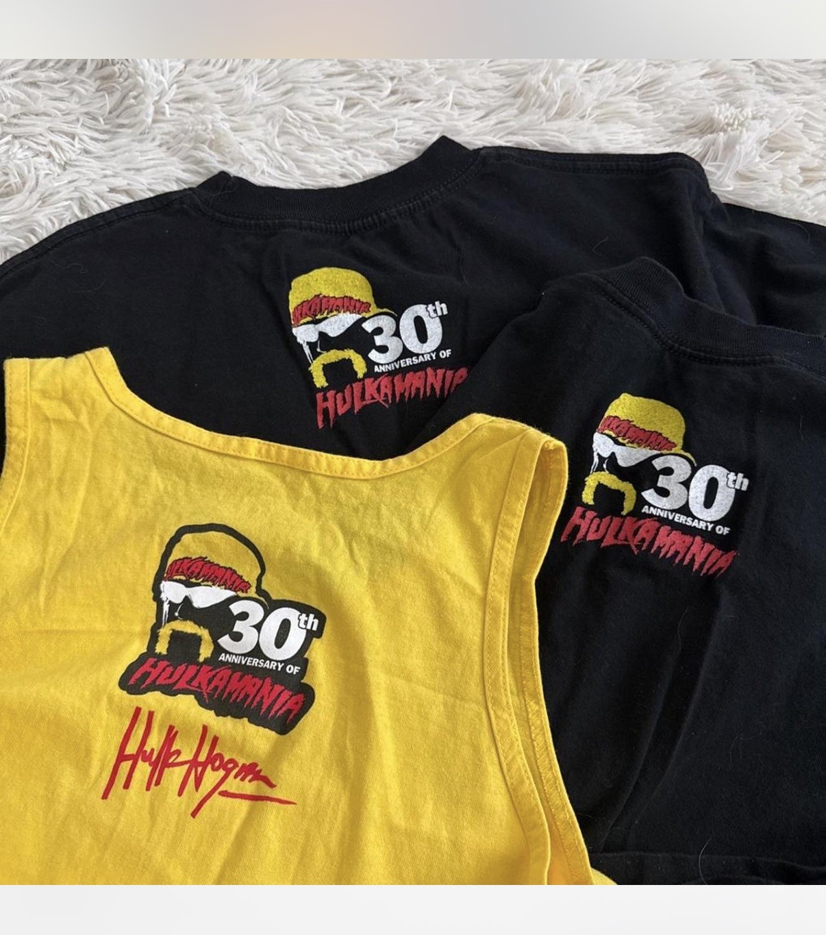 Vintage WWE Hulk Hogan Hulkamania 30th anniversary RARE lot t-shirts Sz M WWE gallery