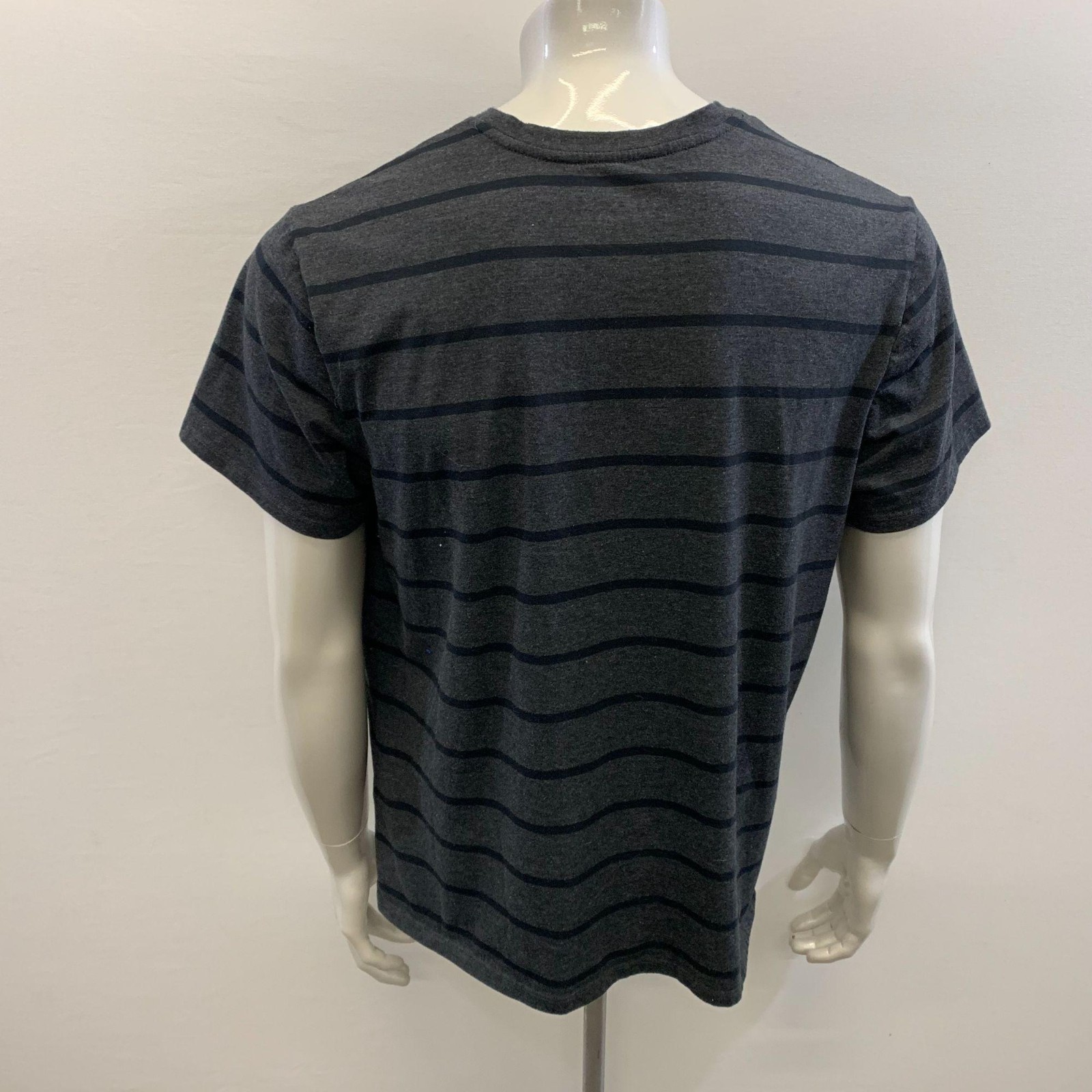 Distillery Apparel Second to none Grey striped Men's Slim Fit Size XL Polyester gallery