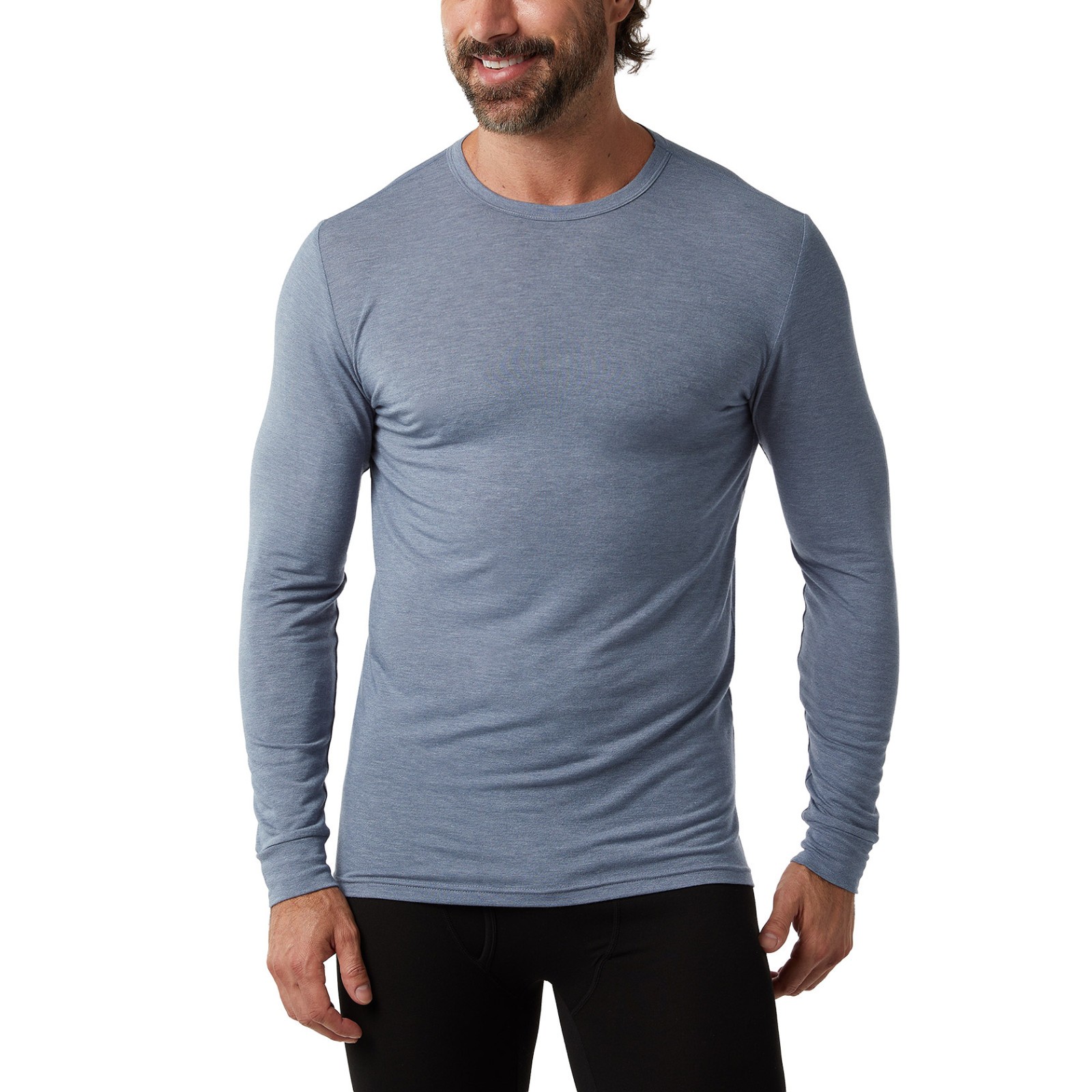 32 Degrees Men's Heat Long Sleeve Crew Neck Tee, 4-Pack, Size L gallery