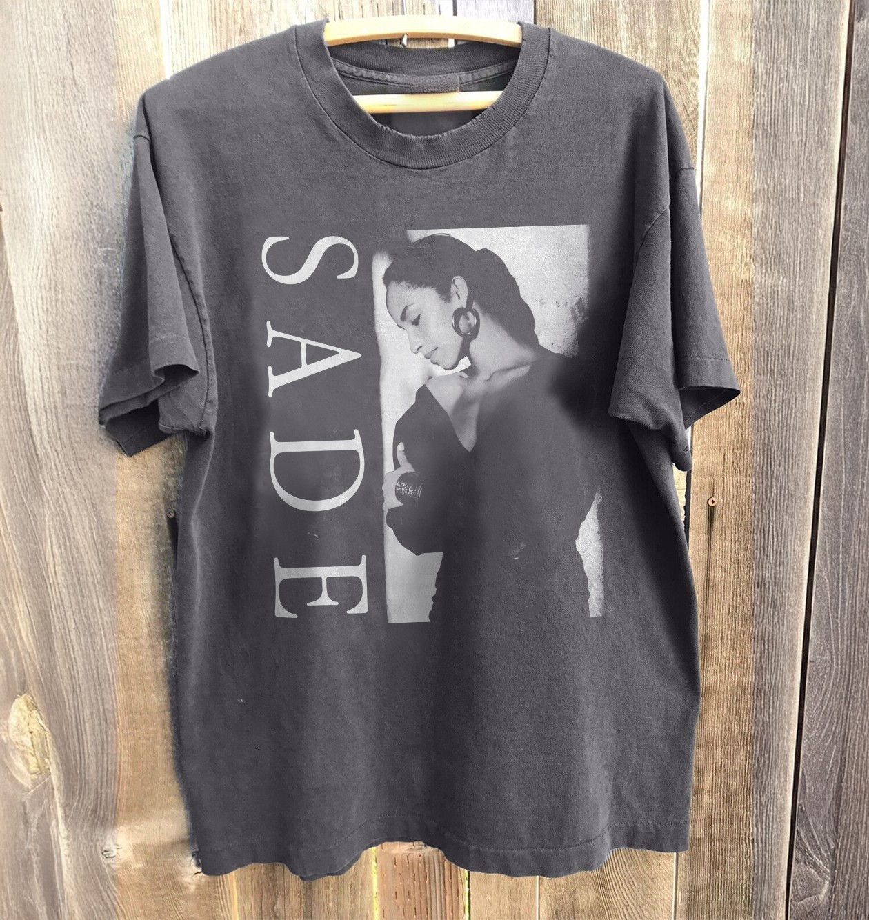 NEW! Sade Vintage 90s Style Shirt Music Fan Graphic Tee Charcoal T-Shirt S-5XL gallery