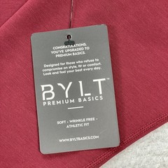 BYLT Drop Cut LUX Long Sleeve Stretch Red Shirt Men’s Large NWT