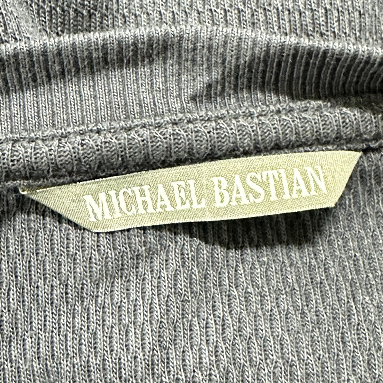 Michael Bastian Shirt Men Size XL Gray Long Sleeves 100 Cotton Minimalist Preppy gallery