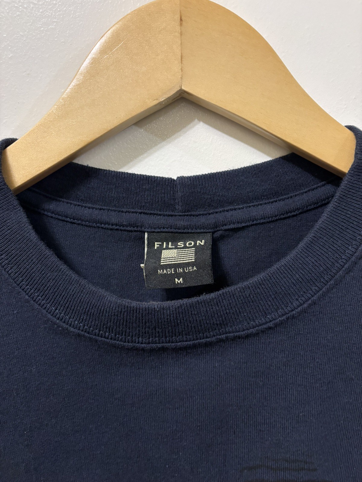 Filson Popeye T-Shirt Made In USA Size M Black Short Sleeve gallery