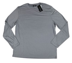 Alfani AlfaTech Solid Color Stretch Crew Neck Long Sleeve Men’s T-Shirt NWT Grey