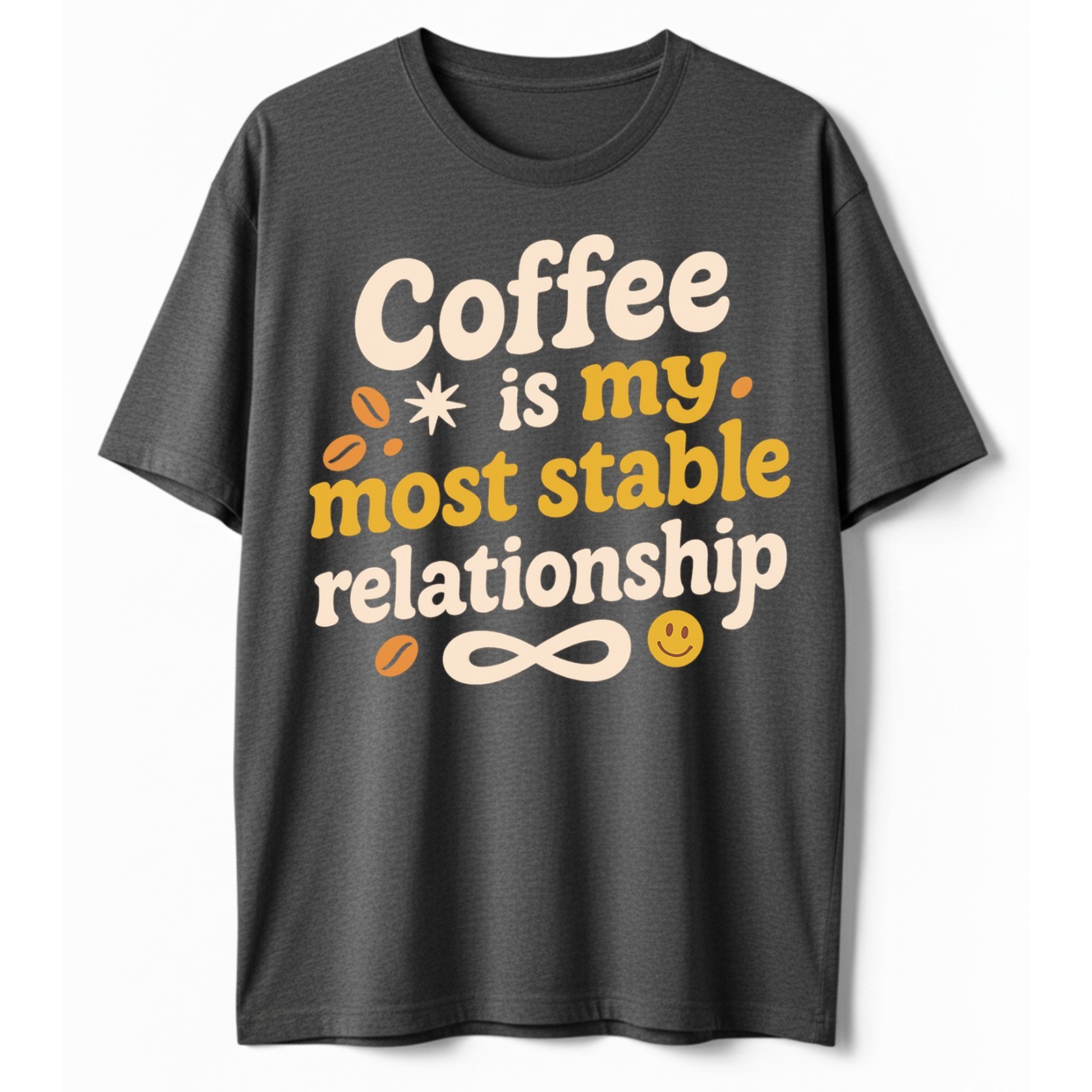 Coffee Most Stable Relationship T-Shirt Funny Coffee Lover Humor Tee S-5XL gallery