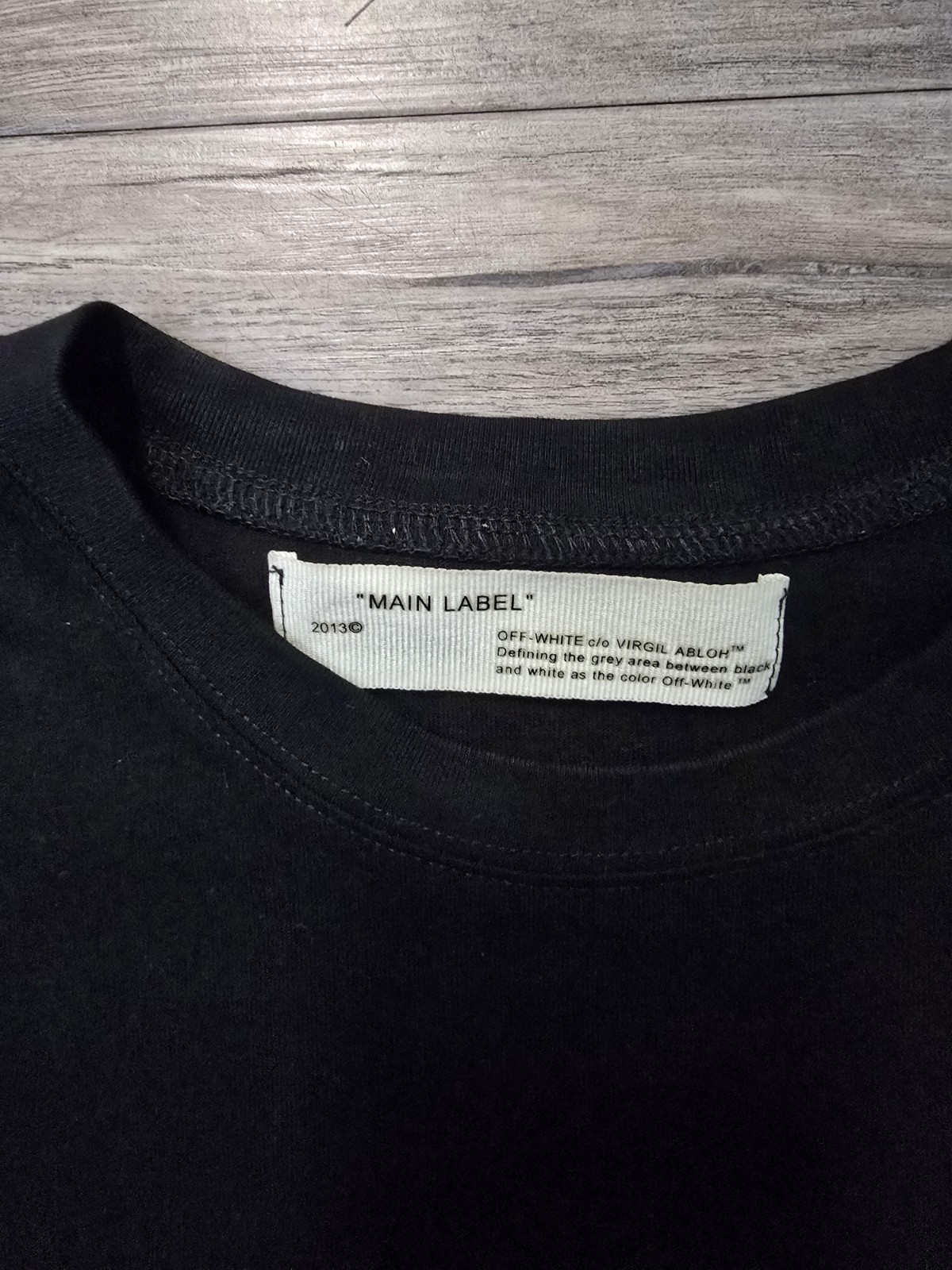 Virgil Abloh Off-White Tape Arrows T-Shirt Black/Beige, Size M, 100% Cotton gallery