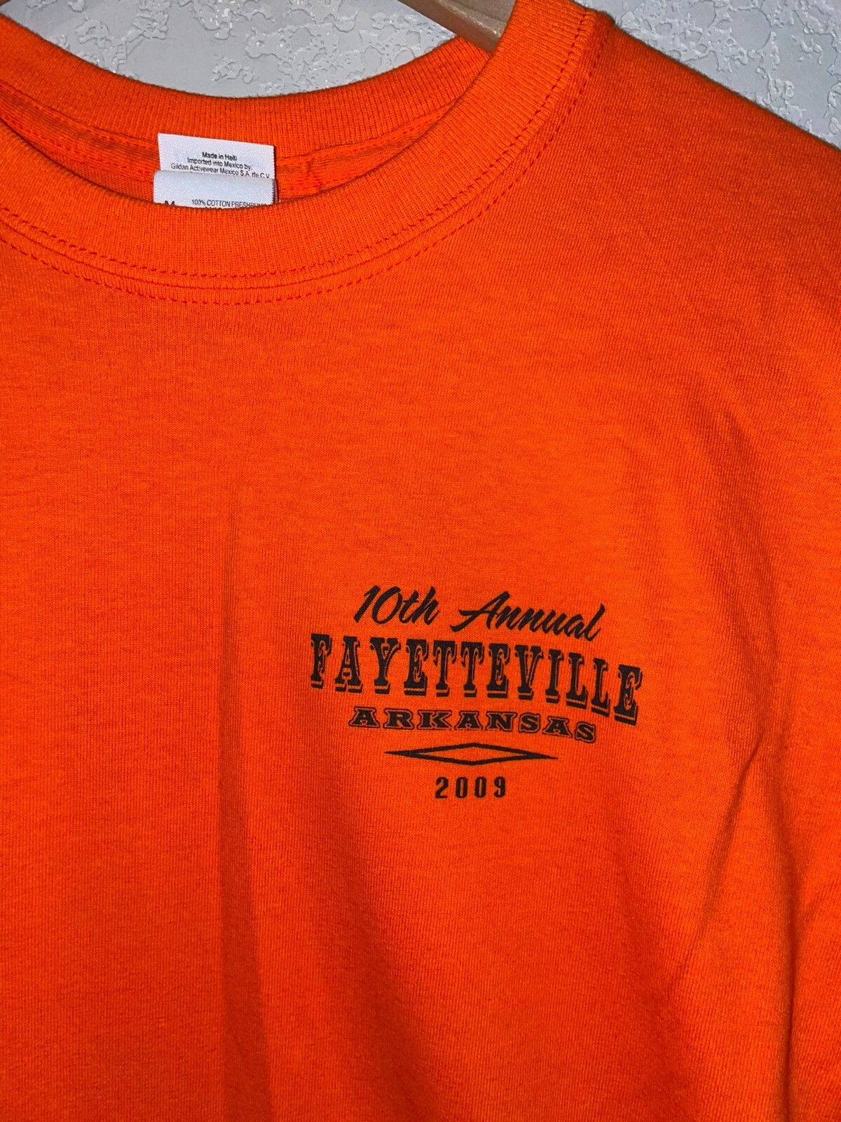 2009 Fayettevilla AK Arkansas Orange Motorcycle Biker Shirt Tee 2000s M Medium gallery