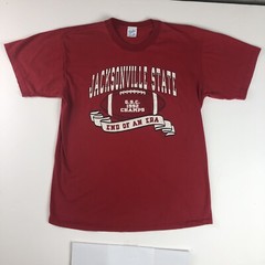 Vintage 90s Jacksonville State GSC Champs Velva Sheen Football T-Shirt Size M/L