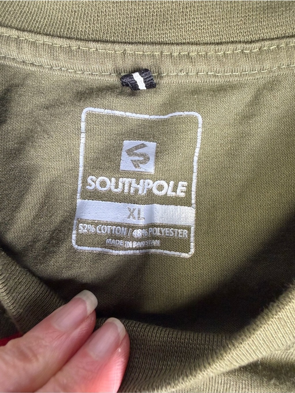 Southpole Olive Green Legend Bear Graphic Logo Tee XL gallery