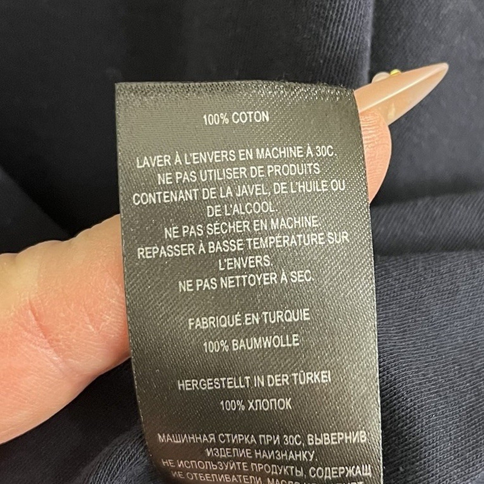 Ted Baker Humour Turtleneck Shirt Mens 6 XXL Navy gallery