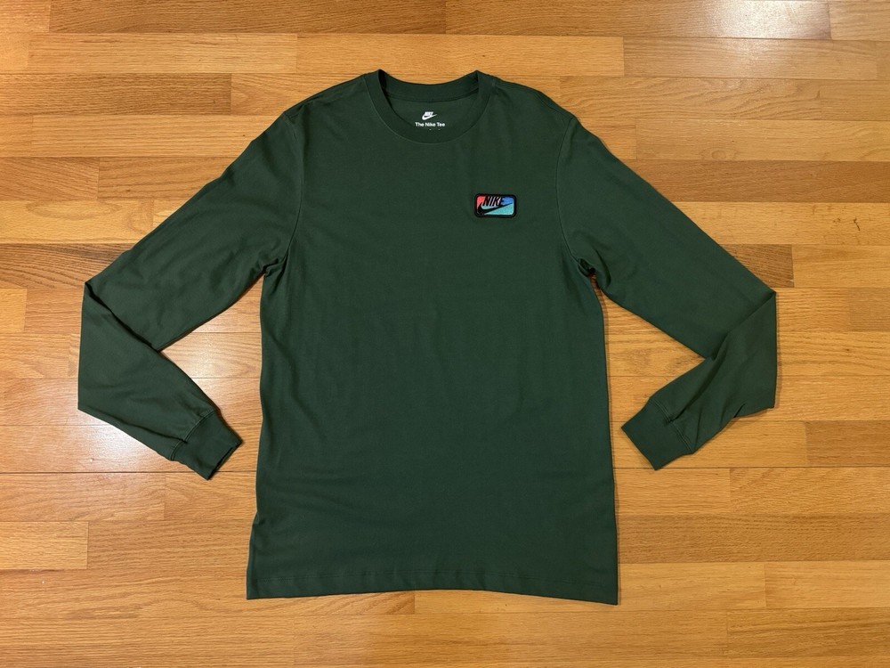New M Nike Sportswear NSW Essential Club SSNL Long Sleeve Shirt 363282-3EE Men