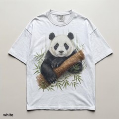 Retro Bamboo Panda Comfort Tee Asian Style Graphic Shirt Men Women