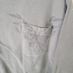 Alfani Shirt Mens XXL Green Graphic Pocket Thermal Long Sleeve Cotton Casual