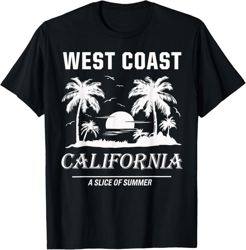 Vintage West Coast California Beach Summer Graphic T-Shirt gallery