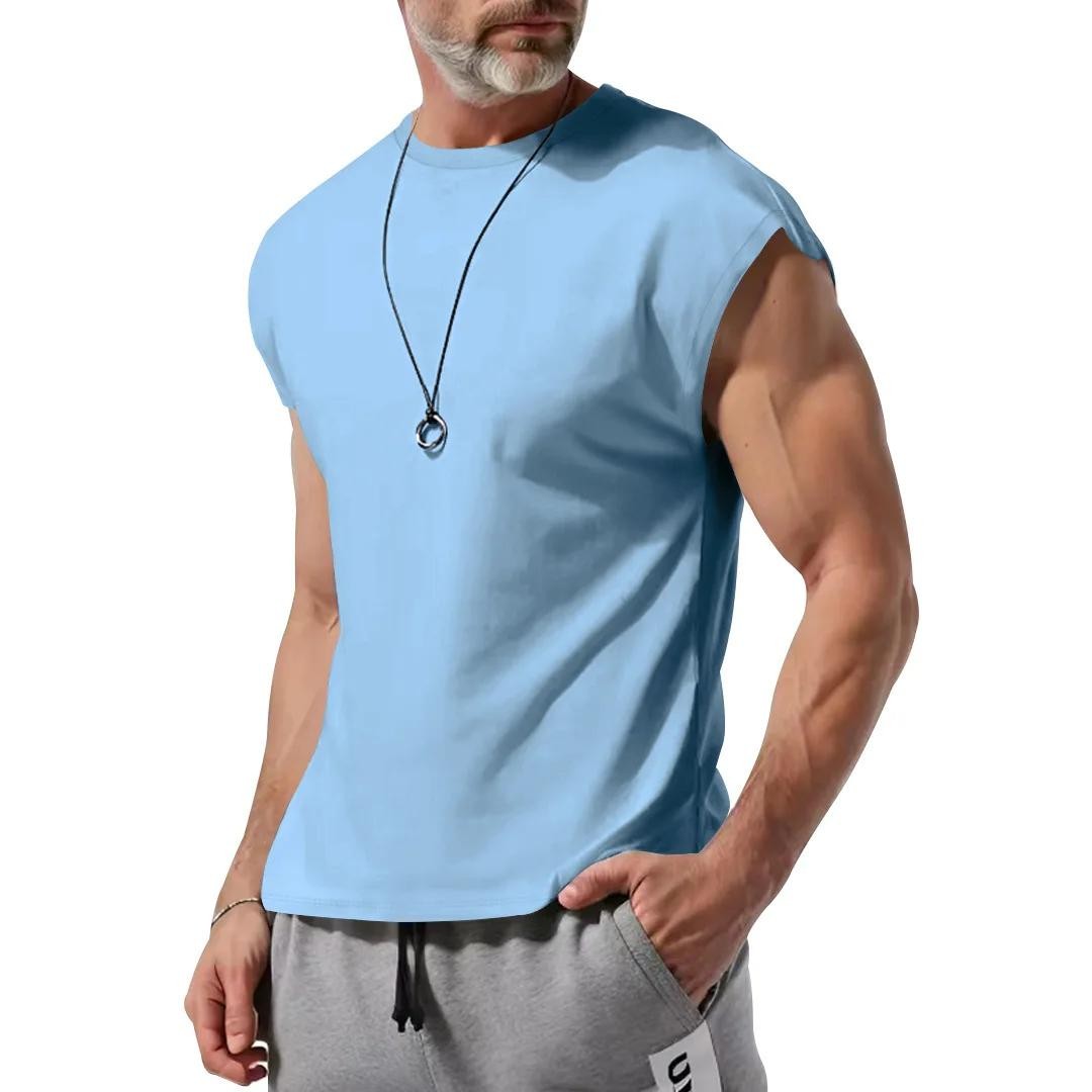Cross-border Men's Clothing Summer New Sleeveless T-shirt Youth Casual Loose gallery